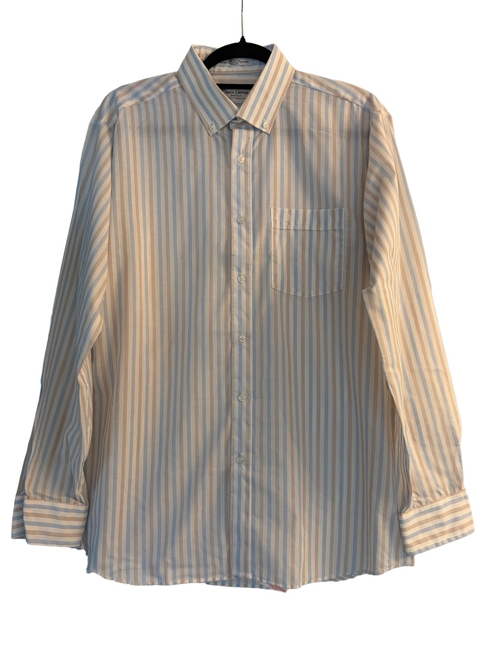 Vintage NWOT Pierre Cardin Boutique Striped Dress Shirt Men’s 16.5 / 42